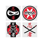 Ninja Warrior Temporary Tattoos (6 Dz)