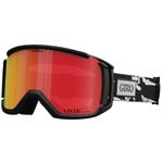 Giro Revolt Snowboard Ski Goggles - for Men, Women & Youth - Black & White Stained Strap w/VIVID Ember/Clear Lenses