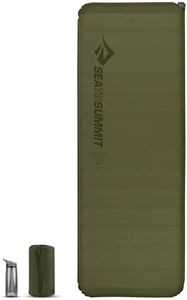 SEA TO SUMMIT - Camp Plus Self Inflating Isomatte Regular Wide - Dicke & warme Schlafmatte - Reparatur-Kit & Pillow Lock-System - 4 Jahreszeiten - Camping - 183x 64cm - Green - 1220g