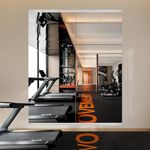 EVORALIS Gym Mirror for Home Gym Wall, 63''x24''x2PCS, Large Full Body Tempered Glass Mirror, Frameless Wall Mirror, for Home Gym,Yoga, Bedroom, Bathroom,Dance Studio(160×60cm，Set of 2，Silver)