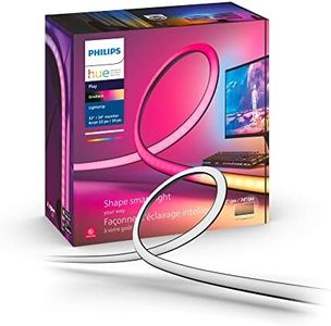 Philips Hue Play Gradient PC Lightstrip [for 32-34 Inch Screens] LED Smart Lighting. Sync for Entertainment, Gaming and Media