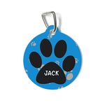 Gifts Bucket Round Shape Collar Locket/Pendant for Dogs & Puppy Pet Tags Name, 1 Count - JACK