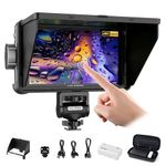 VILTROX DC-550 3D LUT Touch Screen Camera Field Monitor 1200 Nits High-Bright 5.5 inch DSLR Camera Monitor with Sunshade Hood/Battery HDR 4K HDMI in and Out Exposure Focus Assist Waveform Monitor