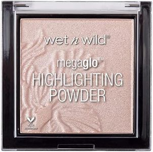 Wet n Wild, MegaGlo Highlighting Powder, Highly Pigmented Highlighter Powder with Ultra Shimmering Finish and Easy to Mix Formula, Soft and Radiant Effect, Blossom Glow