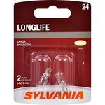 SYLVANIA 24 Long Life Miniature Bulb, (Contains 2 Bulbs)