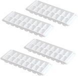 Kitch Easy Release White Ice Cube Tray, 16 Cube Trays (Pack of 4) (4 Pack - 64 Cubes)