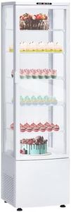 GarveeHome 9.8 Cu.Ft Commercial Refrigerator Display Case, Single-Door Pastry Display Case With Interior Led Lighting, Double-Layered Glass for Floor