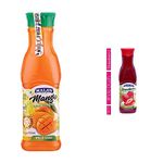 Mala's, Whole Crush, Mango, 750 Millilitre & Whole Fruit Crush - Strawberry, 1 Count - Liquid