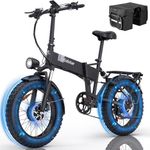 Electric Bike for Adults, 1000W, 25/30MPH,48V,20/15AH Battery, Max 50-75 Miles Electric Motorcycle, 20" Fat Tire Dirt Bike, Shamano 7-Speed E-Bike