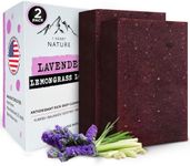 iHeart Lavender Soap Bars (2 Pack) – Deep Cleansing & Soothing for Sensitive Skin – Infused with Shea Butter & Sea Salt for Luxurious Lather & Long Lasting Freshness