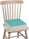 Kalawen Booster Seat for Dining Table, Waterproof PU Washable Thick Toddler Dining Booster Seat, Kids Booster Seat for Dining Table with 2 Adjustable Straps Safety Buckle