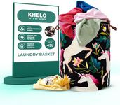 Khelo Kids Laundry Basket - Enchanting Unicorn Themed - Canvas Laundry Hamper, Kids Clothes Storage for Boys & Girls - Toddler Laundry Basket - Waterproof Foldable Laundry Basket with Handles, 45L