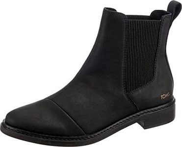 TOMS Charli Black Leather 8 B (M)