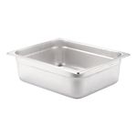 SignatureWares™ Commercial Stainless Steel Steam Table Pan, Half Size, 4" - STEAMPAN124