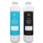 Avalon 2 Stage Replacement Filters for Avalon Branded Bottleless Water Coolers (Purchased After January 2018), NSF Certified, 1500 Gallons, White, Dual (AVALONFILTER)