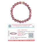 REMEDYWALA Charged Certified Pink Tourmaline Bracelet 8MM