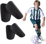 LimCryspp 2 Pairs Extra Mini Shin Guards Football Shin Pads Inserts, Light & Comfortable Miniature Protective Shinguards Equipment for Youth Boys Girls Adults (XS/S)