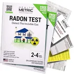 Radon Test Kit for Home - Shipping & Lab Fees Included | Easy to Use Charcoal Radon Gas Detector for Testing 2 Locations | 48h Short Term EPA Approved Radon Tester | Fully Certified Lab Testing