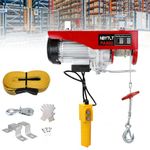 NBYTLT 800 KG Electric Hoist Lift with Wired Remote Control, 220V 12M Lifting Overhead Electric Hoist, Pure Copper Motor for Garage, Warehouse, Factory