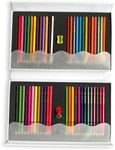 YCY 50-Color Oil-Based Colored Pencils Set Natural Wooden Pencils Art Pencils for Sketching Drawing Coloring Ideal Gift for Teens & Adult Art Lovers Ages 13+, 3.0mm, Gift Box Packaging