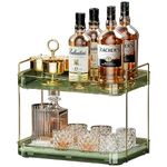 Seoneiro Whiskey Tray, Glass Cup Rack, Mug Holder, Coffee Cup Organizer, Bathroom Countertop Organizer Organizer with Drain Board Wine Glass Decorative Organizer, Food Tray, Kitchen Spice Rack