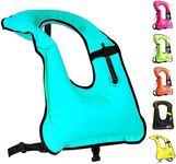 Rrtizan Snorkel Vest, Adults Portable Inflatable Swim Vest Buoyancy Aid Swim Jackets for Men & Women