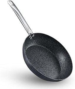 Prestige Durastone Hard Anodised 6 Layer Non-Stick Fry Pan 24 cm, 1.9 Litre|Black|Non-Stick Coating|Stainless Steel Stay Cool Handles|Induction & Gas Compatible|2 Years Warranty