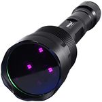 DARKBEAM UV Torches 365 nm Ultraviolet Black Light, LED Light Portable Woodsche Lamp, 36 W Powerful Blacklight for Detecting Animal Urine, Leak, Minerals, Urine Glass with 2 Batteries, B30