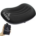 Funesla Camping Pillow Inflatable, Compressible, Lightweight Inflatable Pillows for Camping, Small Inflatable Travel Camping Pillow for Adults Kids, Backpacking, Hiking, Beach-Black