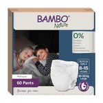 Bambo Dreamy Night Pants Nappies, Pull Up Pants, Eco Night Time Nappies Keep Beds Dry All Night, Pull Ups Training Nappies, Secure, Comfortable, Potty Training Pants, Children Aged 8-15, 35-50kg, 60PK