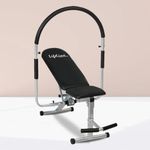 Life Line Fitness LB-301 AB Care Bench for Home Gym Workout, Abs Exerciser AB King Pro Machine, 5 Adjustable Positions, Free Installation Assistance, Multicolour, Incline