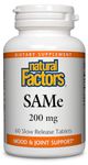 Natural Factors - SAMe 200mg, 60 Tablets