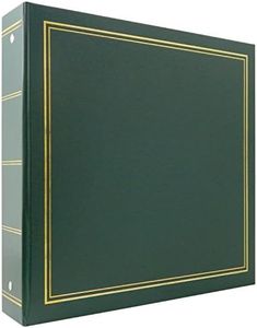 MCS Library Collection 400-Pocket 4x6 Photo Album, 80 Pages, Green