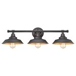 Westinghouse Lighting 6344900 Industrial Iron Hill Three Light Indoor Wall Fixture, Oil Rubbed Bronze Finish