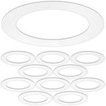 10 Pack Gloss White Goof Trim Ring 