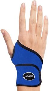 Doctor Arthritis Premium Wrist Brace, Adjustable Hand Support with Compression, Wrist Brace Right Hand & Left Use, Blue, Single