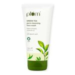 Plum Green Tea Pore Cleansing Face Wash For Oily Skin | With Glycolic Acid | Controls Excess Oil | Removes Dead Skin Cells | Gentle & Non-Drying | Women & Men | 100% Vegan | 150 ml