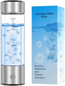 Hydrogen Water Bottle, 3Min 2200PPB Rapid Hydrogen Water Generator -SPE PEM Tech, 14OZ Portable Hydro Water Machine, Health Care Gifts for Husband, Wife, Family, Friends, Travel