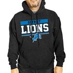 Team Fan Apparel NFL Adult Gameday Charcoal Hooded Sweatshirt - Cotton & Polyester Blend - Stay Warm and Represent Your Team, Charcoal, Large