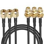 traderplus 3-Pack 10FT RP-SMA Male to Female Extension Cable WiFi Router Antenna Extender