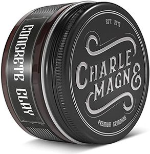 Charlemagne Concrete Clay - Matte Hair Clay Pomade For Men - Hair Wax For Men Strong Hold - Developed By Barbers - Made In Germany 100 ml Hair Pomade Men - Hair Styling Wax Men - Matt Hair Wax Men