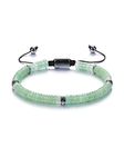 Jovivi Mens Crystal Bead Bracelet Green Aventurine Stone Anxiety Protection Healing Bracelets Adjustable Spiritual Gifts for Women Men Him Boyfriend Husband Birthday Christmas Father's Day