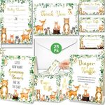 153 Pc Woodland Baby Shower Invitat