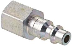 Dixon Valve D2F2 Steel Industrial Interchange Pneumatic Fitting, Nipple, 1/4" Coupling x 1/4" - 18 NPTF Female Thread