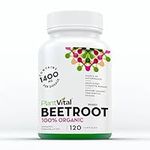 Plantvital Organic Beet Root Capsules - 1400mg Beet Root Powder - Beta Vulgaris - Superfood Powder - Against Free Radicals and Cell Damage - 2 Months Supply -120 Capsules