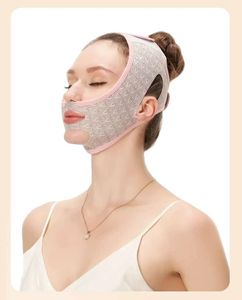 LGLAU Beauty Face Contouring Sleeping Mask Chin Reducer,Reusable V Line Lifting Mask,V Line Shaping Face Masks,Slimming Face Strap Mask Anti-Aging and Anti-Wrinkle Band,Chin Up Mask Face (Pink)