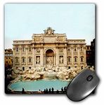3dRose mp_1137_1 8 x 8-Inch Trevi Fountain Italy Mouse Pad