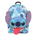 Disney Stitch 3D Character 17” Backpack, Stitch Big Face, OSFA, Custom