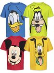 Disney Mickey Mouse Little Boys 4 Pack Graphic T-Shirts 7-8 Multicolored