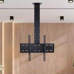 D&V ENGINEERING - Creative in innovation Ceiling TV Mount Bracket with Height Adjustable Mount for 32 to 55-inch Plasma, LCD, LED, Flat & Smart TVs - Black